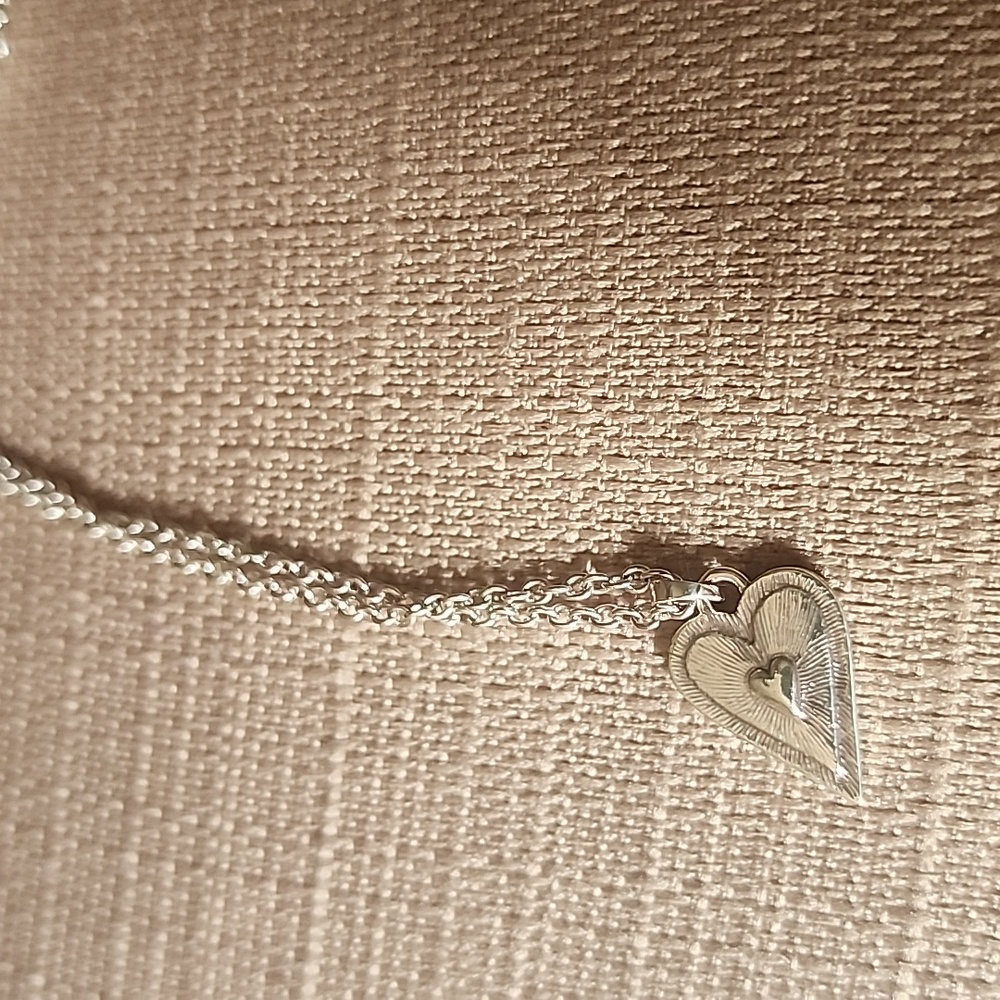 New Brighton Dazzling Love Petite Heart Necklace in Blush, NWT - Picture 6 of 8